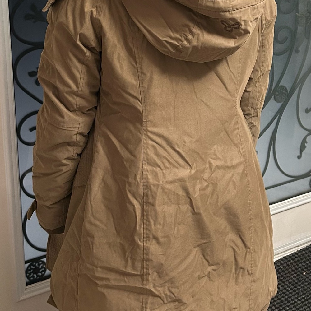 TNA Camel Hooded parka Coat
